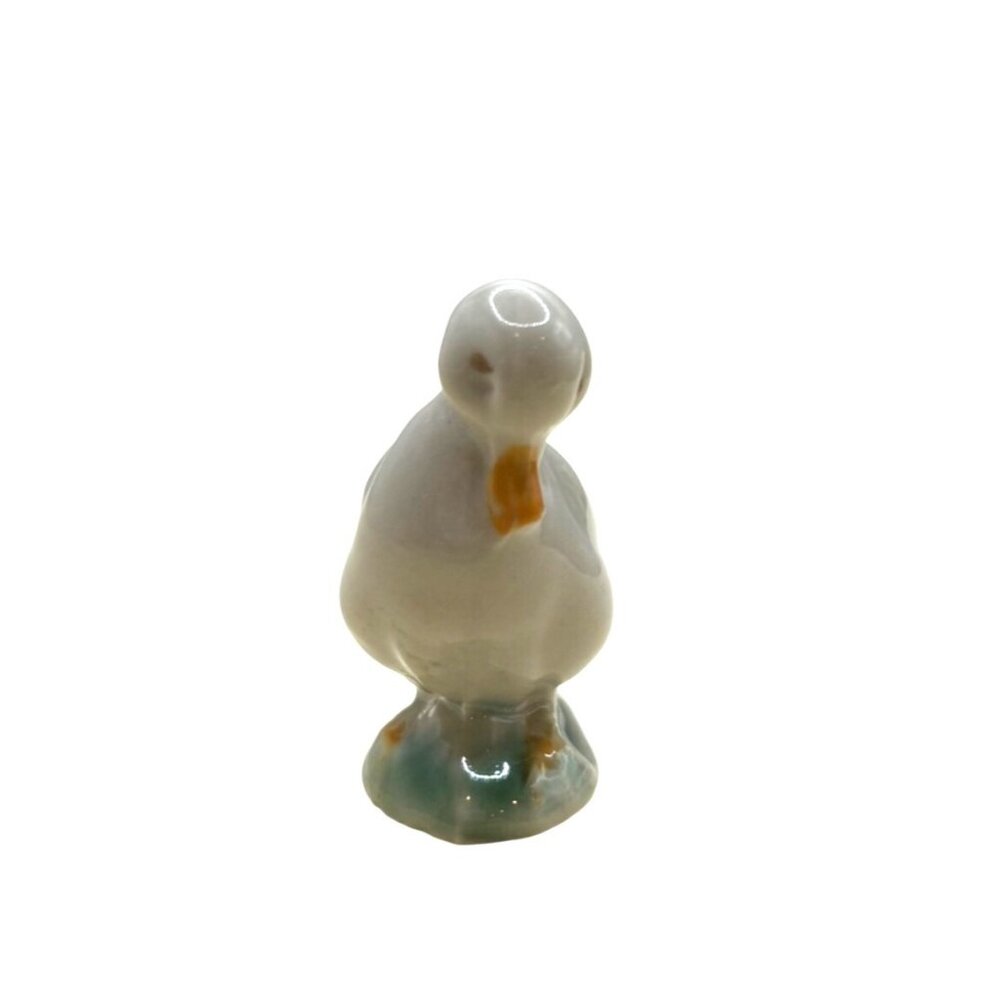 GREY Wade Whimsies Figurine VTG Whimsie-Land Set 3 Duck Farmyard Animals 1985 - Picture 5 of 6